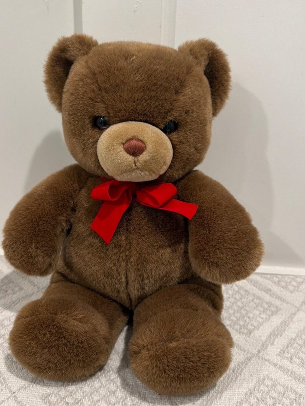 1983 Gund Tender Teddy 16" Brown Bear Stuffed Plush